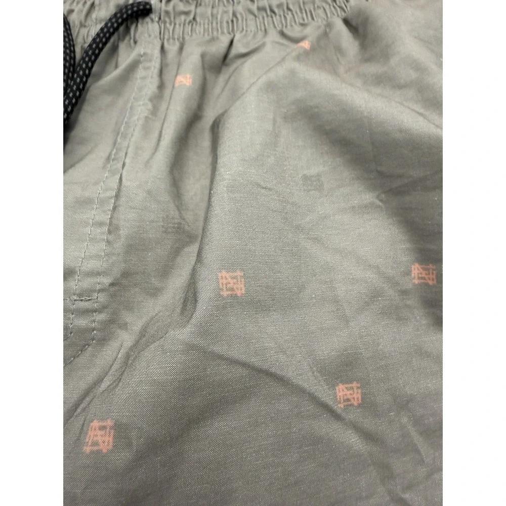 Flag Nor Fail Men's XXL Swim Trunks Gray Drawstring Liner All Over Print‎